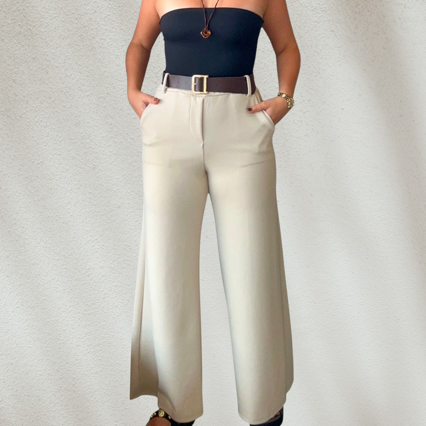 Vivi Belted Wide Leg Pants