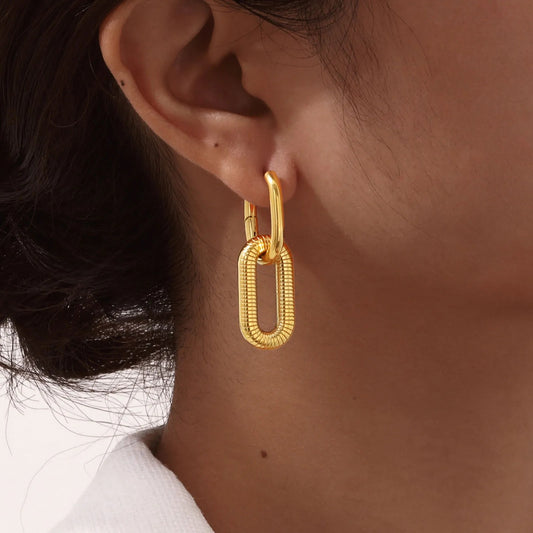 Rose Link Earrings