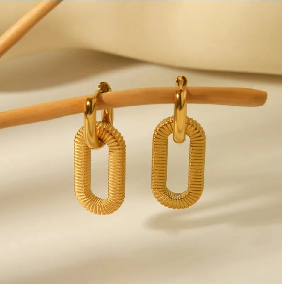 Rose Link Earrings