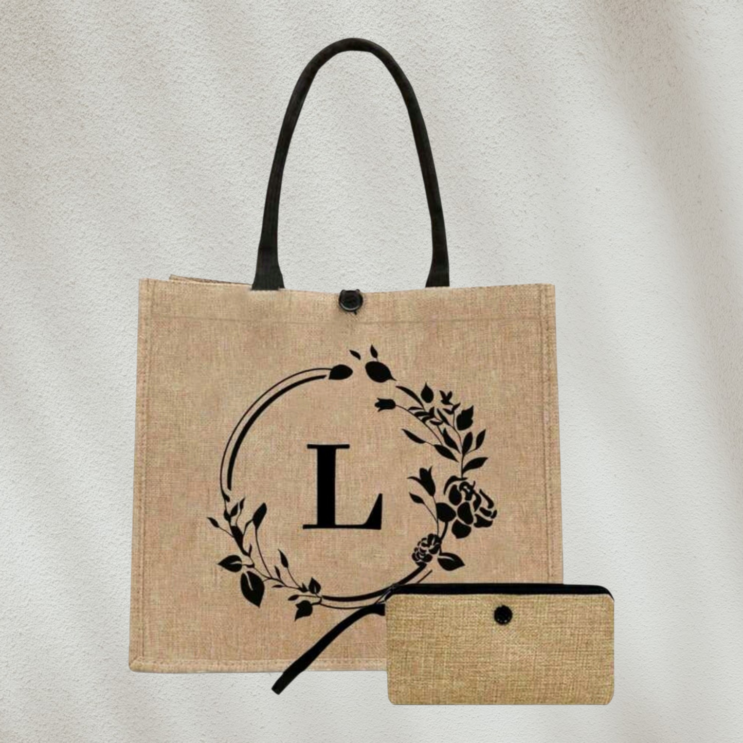 Initial Tote Bag Set