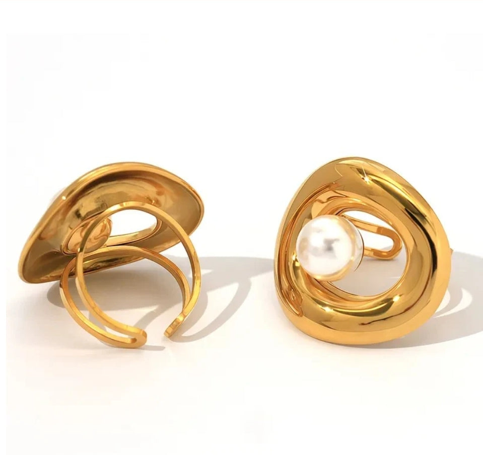 Pearl Open Ring